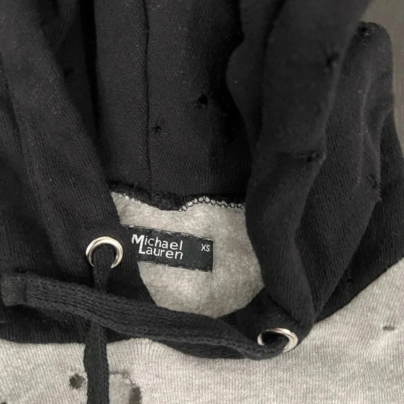 Michael Lauren Distressed Boxy Sweatshirt - Picture 3 of 8